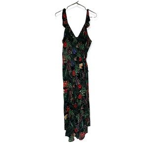 Izzy & Lola Floral Wrap High Low Dress - M